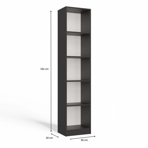 BOOKCASE 40 CM ANTHRACITE 2