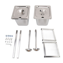Gourmet Guardian, Suprimentos para Restaurantes e Buffets, Tampas Resistentes em Aço Inoxidável 24 Gauge, Proteção contra Calor para Buffets,