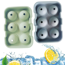 Bandeja de silicona para cubitos de hielo, reutilizable, sin BPA, cubitos de hielo grandes de fusión lenta, silicona de grado alimenticio, flexible