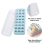 Forma de silicone antiaderente para cubos de gelo, fundo flexível com fácil remoção, formatos de coração, lua e estrela, material de qualidade 3