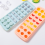 Forma de silicone antiaderente para cubos de gelo, fundo flexível com fácil remoção, formatos de coração, lua e estrela, material de qualidade 5