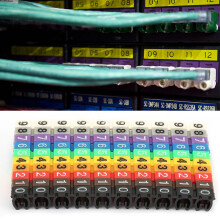 Helle 100 Stück 2,5 mm² Digitale Kabelmarkierer Röhrchen für Kabelmanagement