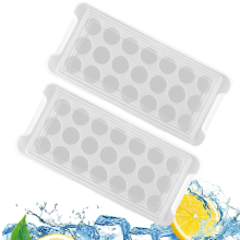 Firkantet isbitbrett for daglig bruk, fleksibel slitesterk plast gir uovertruffen holdbarhet, non-stick silikonbunn forhindrer isfeste