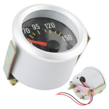12V 2in Oil Temp Gauge 50-150 White Backlight Carbon Fiber Dial