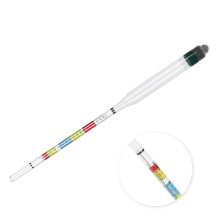 Hydrometer Tester with Sugar & Ethanol Scales, Glass, 0-35 / 0-20%