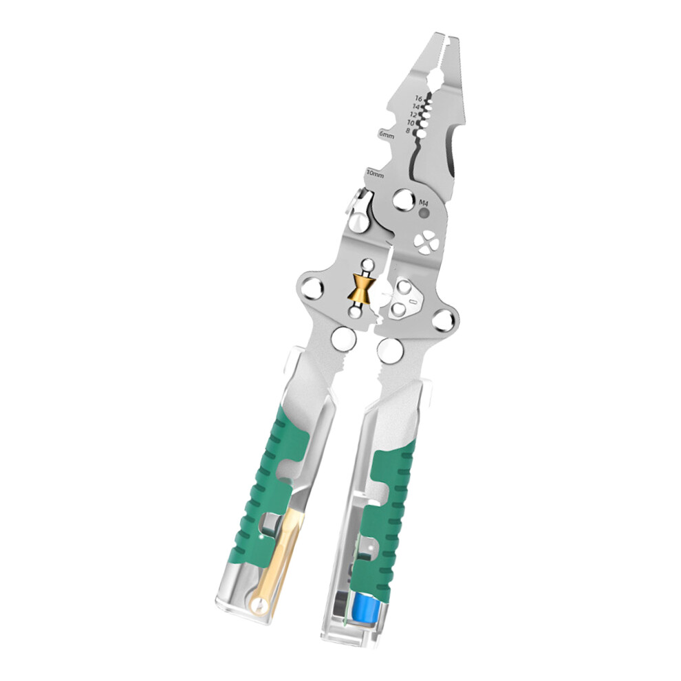 Foldable Voltage Tester Screwdriver Wire Stripper Crimper 7696000238128