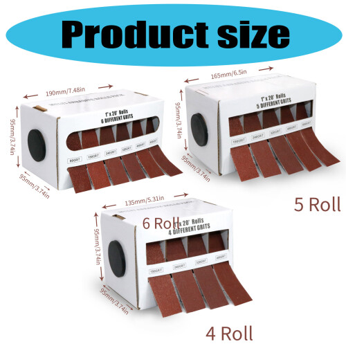 Sandpaper Dry Sanding Emery Strips Stretchable-5 volumes 2