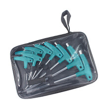 6/9Pcs Key Wrench Set Hexagon Screw Nut Spanner Kit T-9PCS