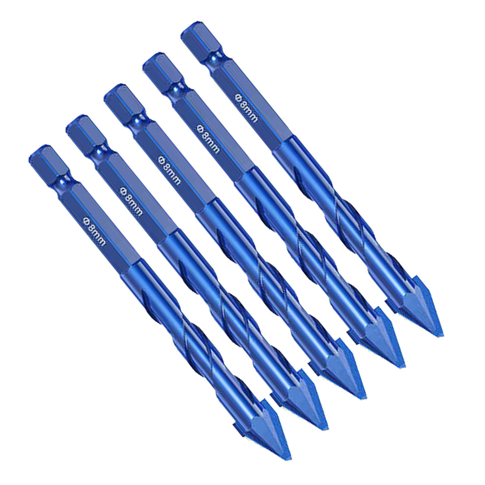High Strength Eccentric Twist Drill Bits Oblique Head-8Mm 7696000238951