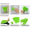 3Piece Plastic Putty Scraper and Tooth Notched Spatula Corner 2