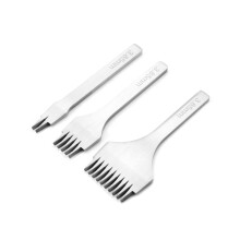 Leder-Schnürlochgarnitur 2/5/10 Stahlstichel für Handwerkskunst (3,85 mm)