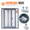4 Piece No Drill Aluminum Window Security Lock-Single hole 4