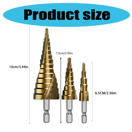 Hexagonal Shank Straight Grooves- 6 piece box set 1