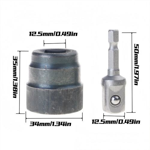 Universal Jacks Socket Wrenches Adapters Tire Replacement Sturdy 2