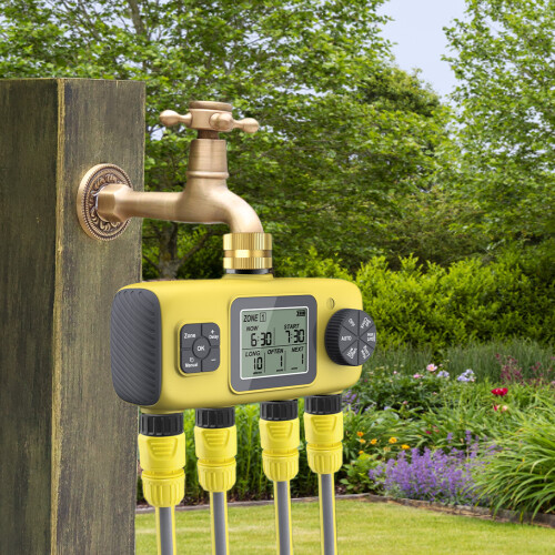 Heavy Duty 4 Channel Lawn Watering Timer For Automatic 1
