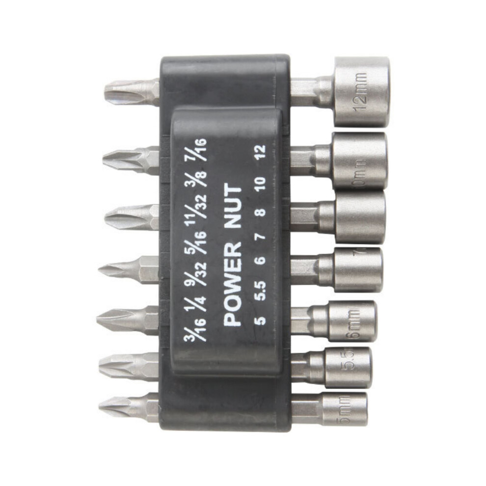7Pcs Hexagonal Socket Nut Driver Hexagonal Drill Bit Set Impact 7696000239811