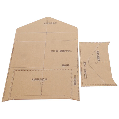 Acrylic Envelope Bag Pattern & Stencil for DIY Craft Projects - Clear Plastic