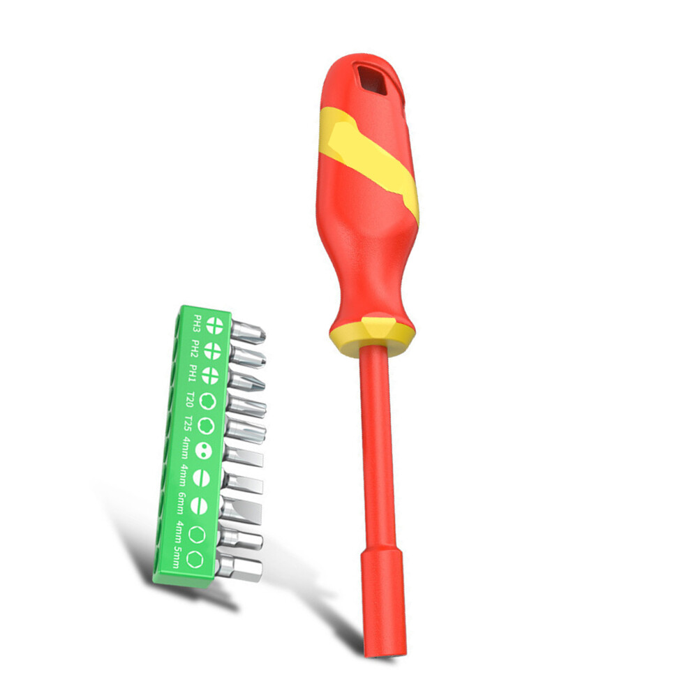 High Voltages Insulated Screwdriver Bit Kit Electrician Tool 7696000240091