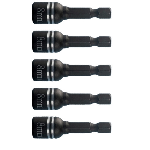 8mm 5/16" Hexagonal Shank Magnetic Power Nut Driver Set Impact