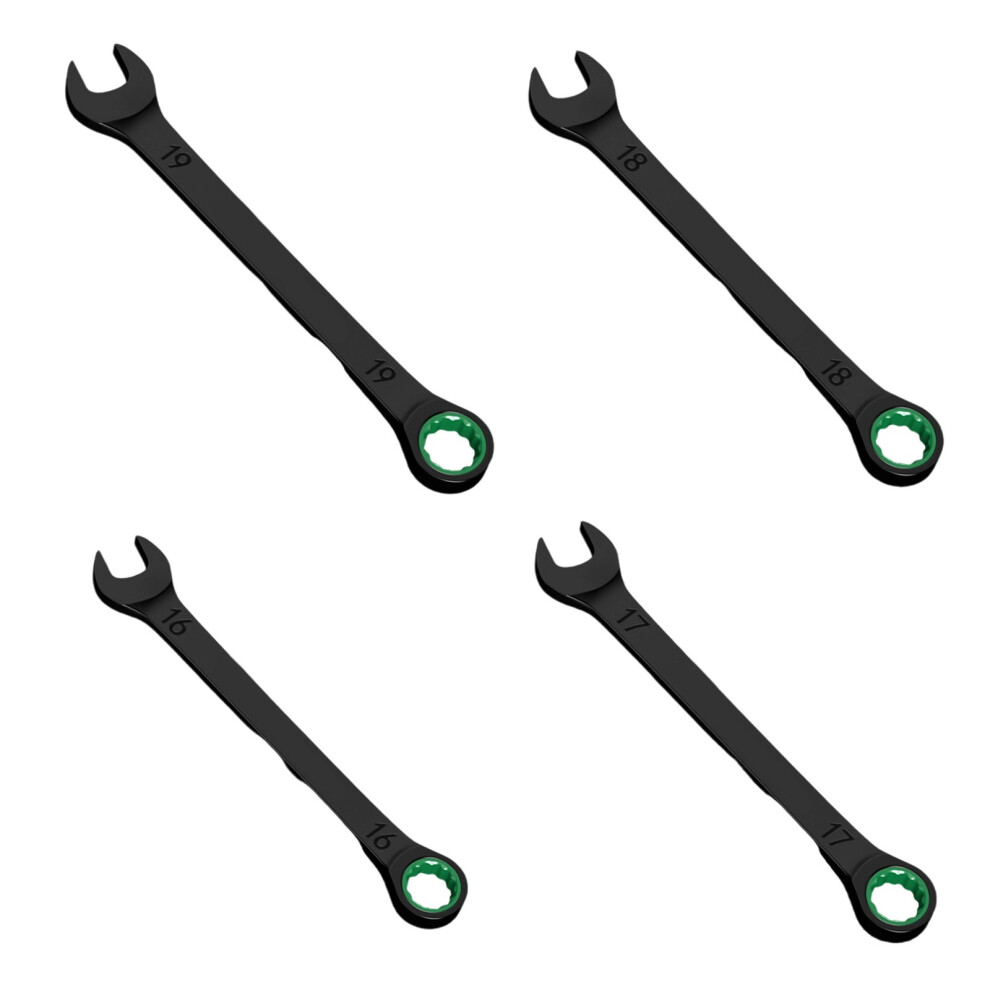 Industrial Strength Ratchet Wrench Set With-16 To 19Mm 7696000240787