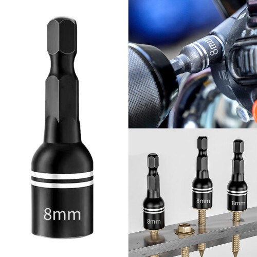 8mm 5/16" Hexagonal Shank Magnetic Power Nut Driver Set Impact 2