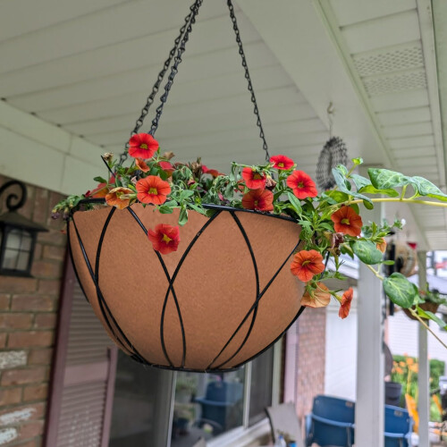 3Pcs Thick Fabric Felt Planter Basket Liners for-12 inches 1
