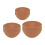 3 Pack Round Felt Basket Inserts Set Prevents Bird-16 inches 7