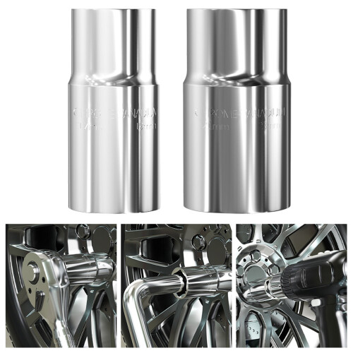 2Pcs Tire Socket Set 17mm 19mm 21mm 23mm Double Sided for Car 1