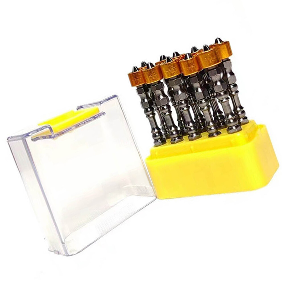 10Pieces 65Mm Aluminum Electronic Screwdriver Heads-Yellow 7696000242279
