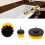 Powerful Drill Brush Floor & Tile Scrubber Set Nylon Material Yellow Handle 1