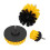 Powerful Drill Brush Floor & Tile Scrubber Set Nylon Material Yellow Handle 8