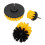 Powerful Drill Brush Floor & Tile Scrubber Set Nylon Material Yellow Handle 2