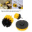 Powerful Drill Brush Floor & Tile Scrubber Set Nylon Material Yellow Handle 3
