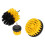 Powerful Drill Brush Floor & Tile Scrubber Set Nylon Material Yellow Handle 11