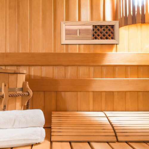 Non-Toxic Adjustable Sauna Vent Plate with Superior Ventilation 2