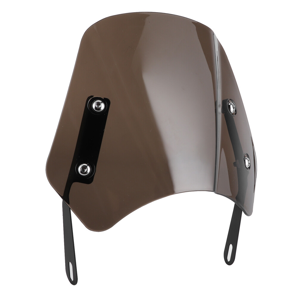 Motorcycle Windshield Screen 5-7In Wind Deflector With Durable Mounting Bracket 7601360225428