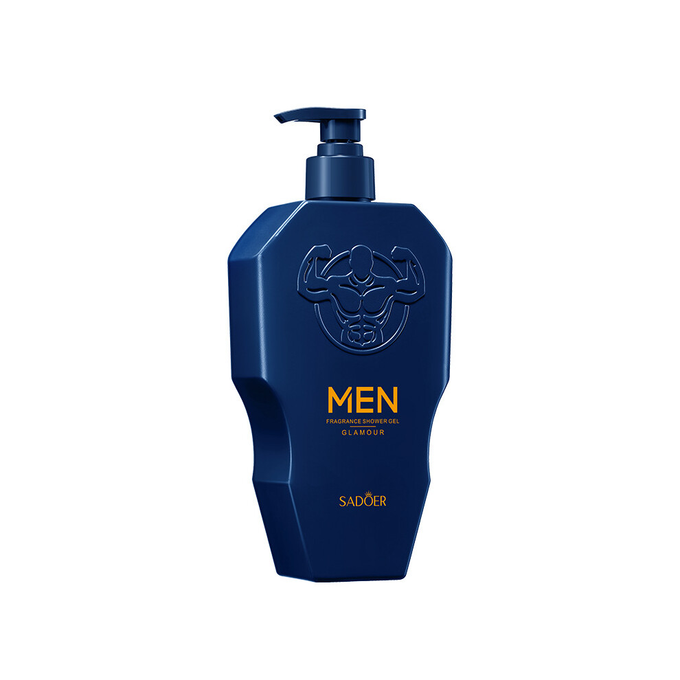 (500ml) Men's shower gel SADOER dense foam cleansing body fragrance shower gel