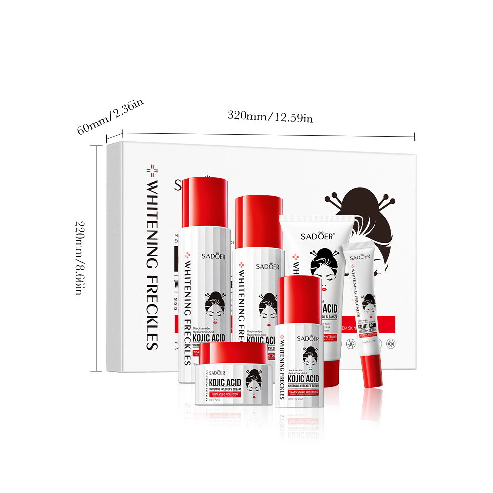 (Six piece set) Whitening six-piece set SADOER moisturizing and hydrating set