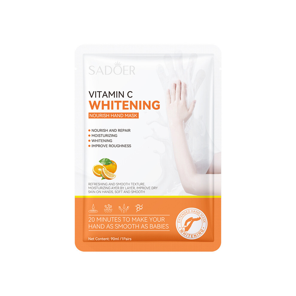 (90ml/1Pairs) Hand Mask SADOER Whitening Moisturizing Softening Long Glove Care
