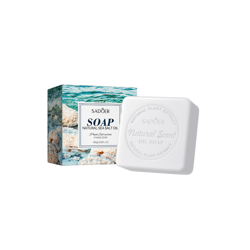 (100g sea salt) Soap 100g facial cleansing handmade soap