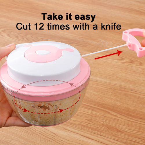 Άνετος Σχεδιασμός Χειροκίνητος Κόφτης Τροφίμων, Εύκολες Λεπίδες από Ανοξείδωτο 2