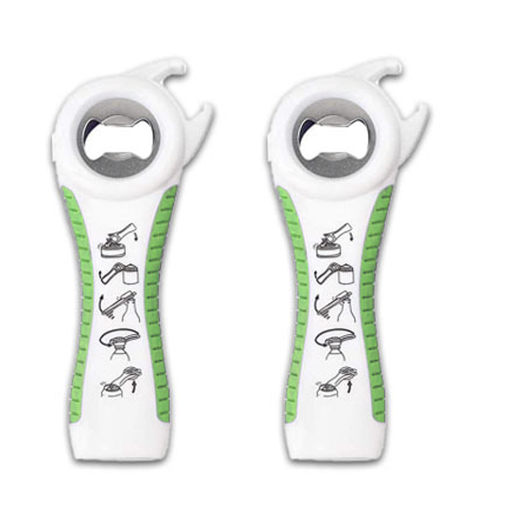Multi Function Kitchen Gadget, Ergonomic Design Multifunctional Bottle Opener, All-in-one Tool For Weak Hands And Arthritis Sufferers, Non Slip Design