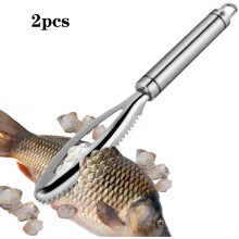 2-in-1 Fischschupper-Werkzeug, Edelstahl-Entkalker mit effizienter Entkalkungsfunktion und robuster Konstruktion für Küche und professionellen