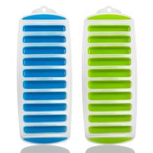 Forma de gelo com tampa para coquetéis de uísque, forma de gelo grande com tampa que derrete lentamente, produzindo cubos de gelo quadrados grandes