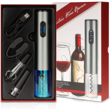 Elektrisches Weinöffner-Set, Vakuum-Weinverschluss für optimale Frische, USB-C-Ladegerät für bequemes Aufladen bei Ihrer nächsten Feier