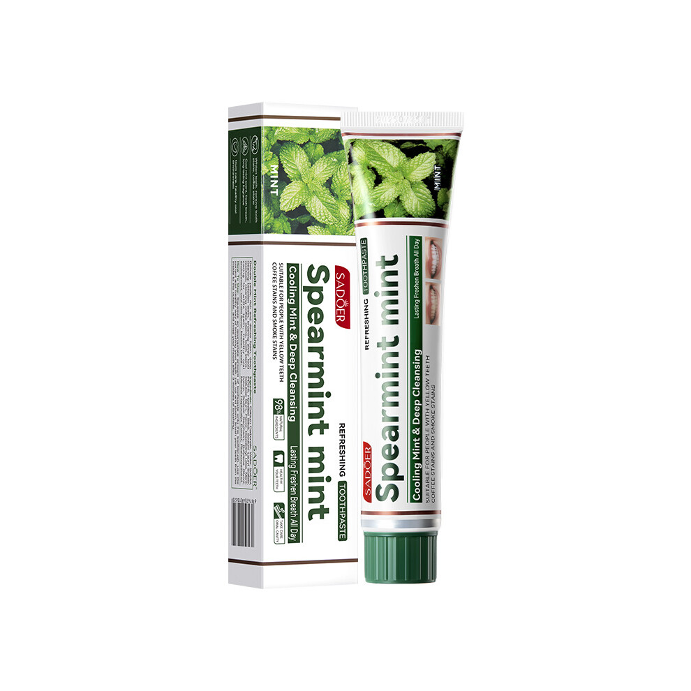 (Mint) Toothpaste 100gSADOER Mint Bamboo Charcoal Clean Teeth Fresh Oral Care