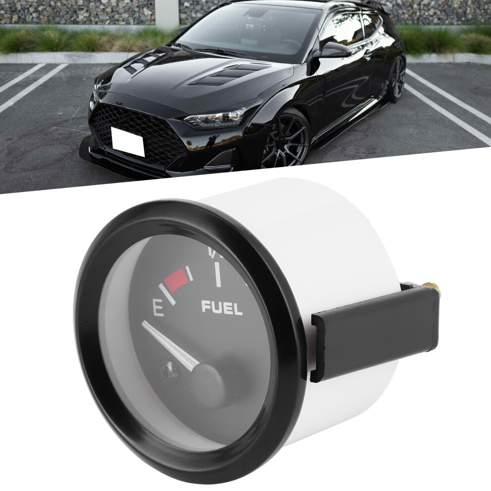 12V Fuel Level Gauge With 52Mm, Gasoline Vehicle White/Light 7611360229739