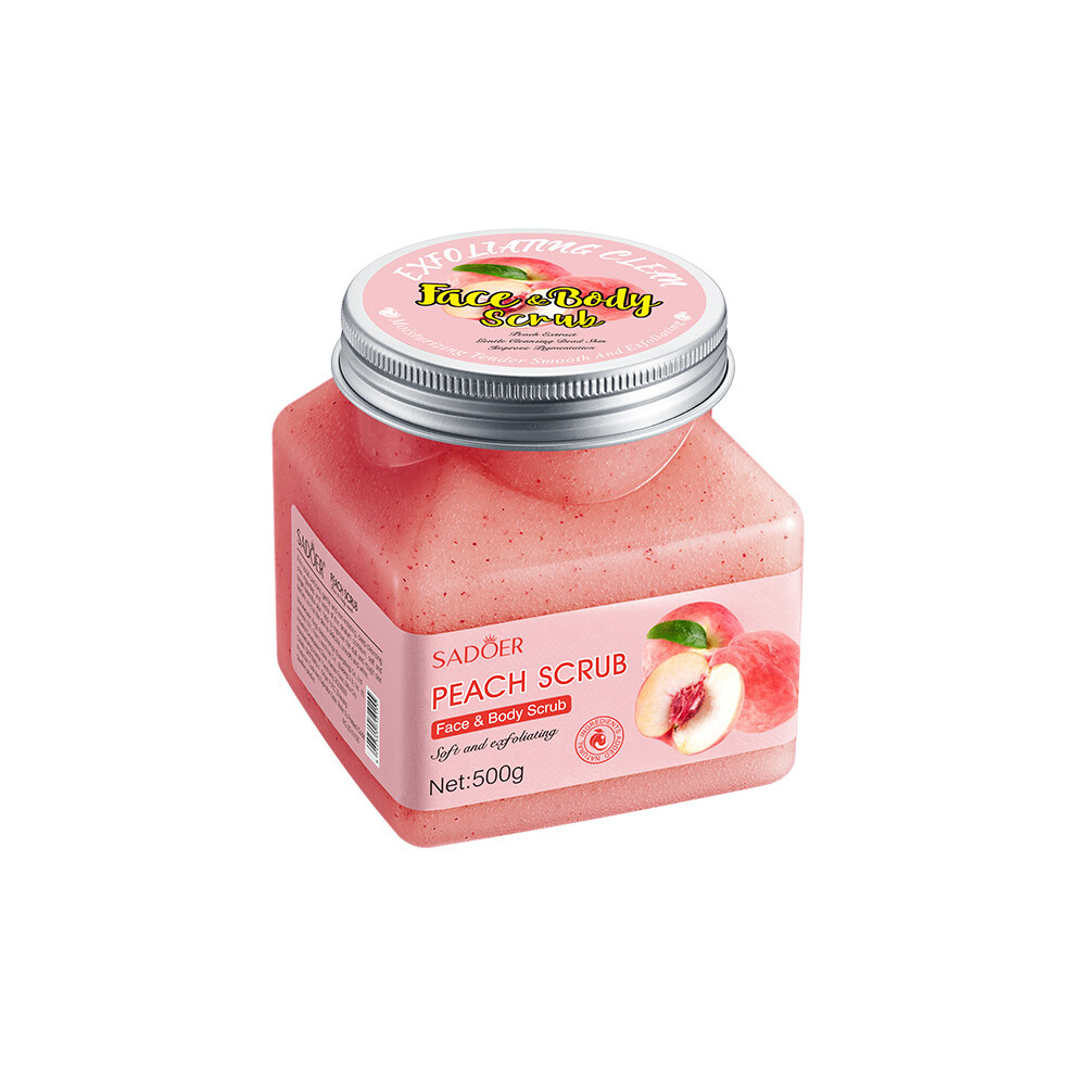 Peach ( 500G) Body Scrub 500G Purifying Deep Cleansing Skin Care Products