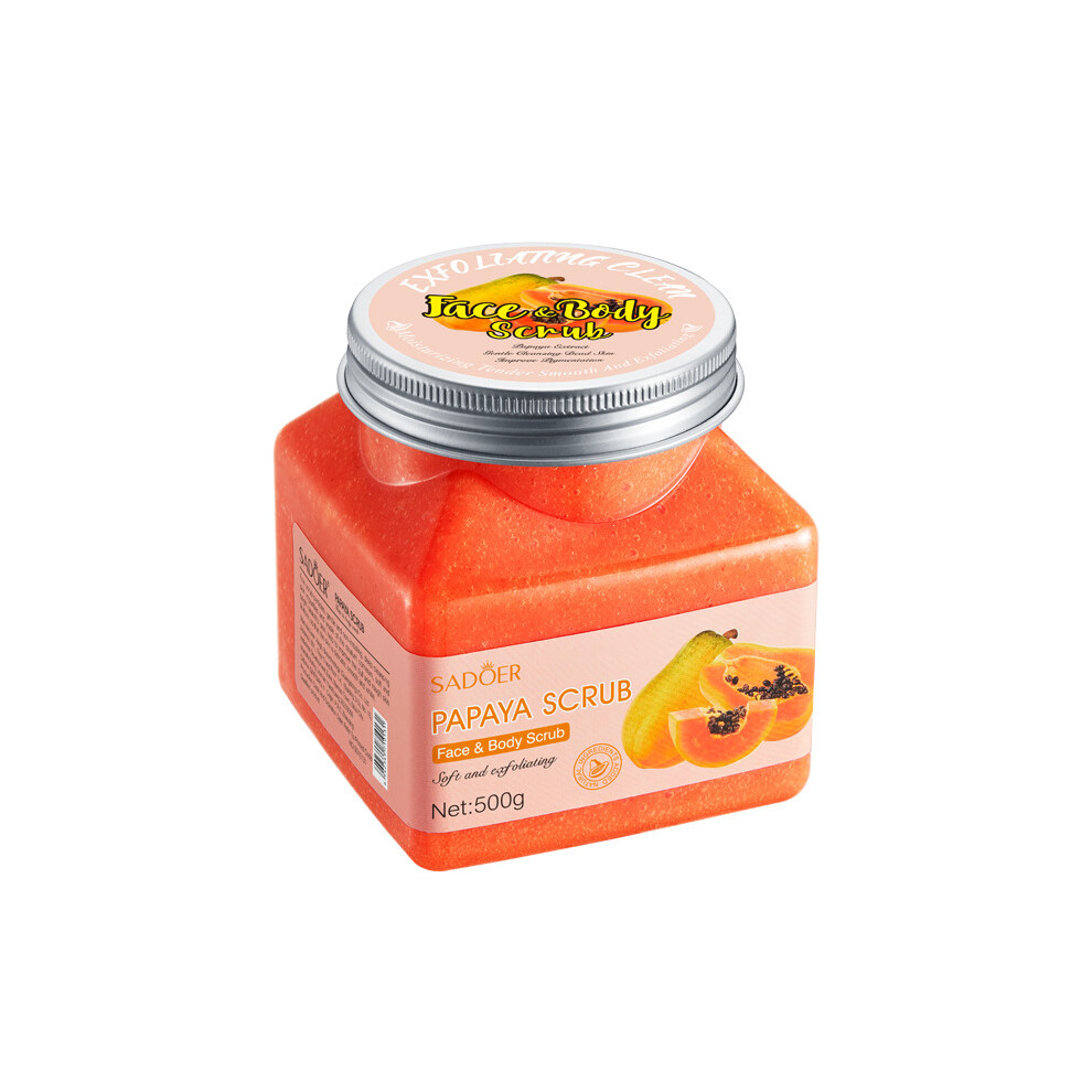 (Papaya 500g) Body Scrub 500g Purifying Deep Cleansing Skin Care Products