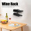 Wall Mounted Red Wine Bottle Rack Storage Shelf Iron Black 2 Bottle 4